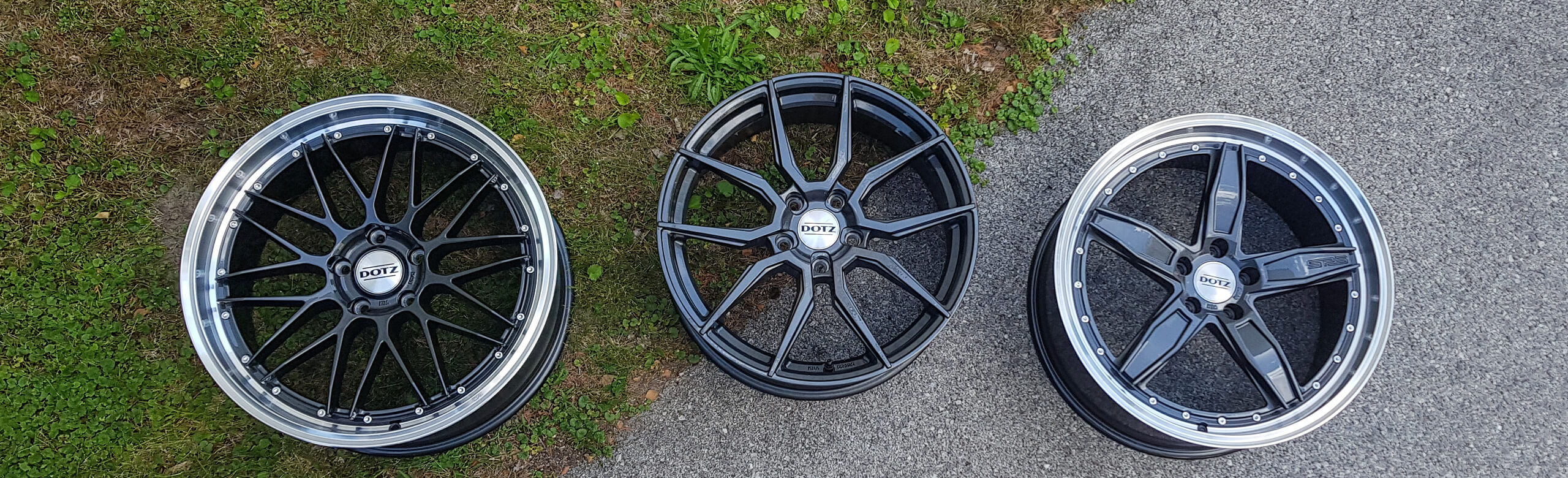 DOTZ Revvo dark, DOTZ Misano grey & DOTZ SP5 dark